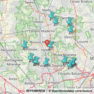 Mappa Via Papa Giovanni Paolo II, 20814 Varedo MB, Italia (4.41286)
