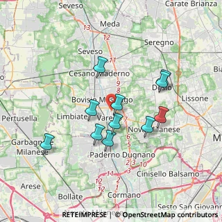 Mappa Via Papa Giovanni Paolo II, 20814 Varedo MB, Italia (3.14273)