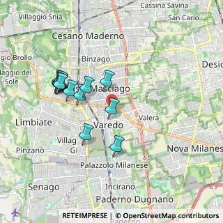 Mappa Via Papa Giovanni Paolo II, 20814 Varedo MB, Italia (1.71846)