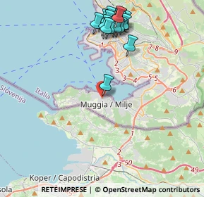 Mappa Via D'Annunzio Gabriele, 34015 Muggia TS, Italia (4.64667)