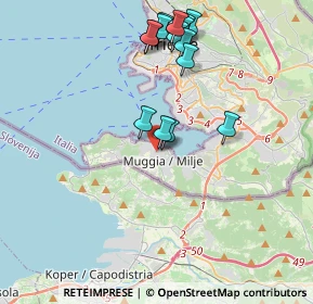 Mappa Via D'Annunzio Gabriele, 34015 Muggia TS, Italia (3.93867)