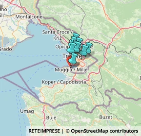 Mappa Via D'Annunzio Gabriele, 34015 Muggia TS, Italia (18.77714)