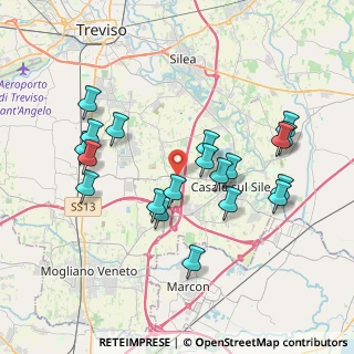 Mappa Via delle Industrie, 31023 Casale sul Sile TV, Italia (3.7245)