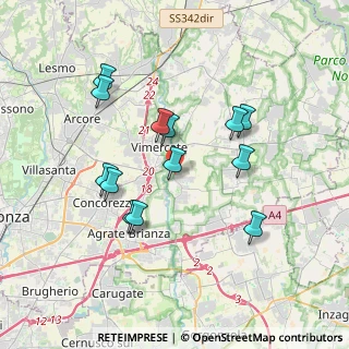 Mappa Via Edmondo de Amicis, 20875 Burago di Molgora MB, Italia (3.35308)