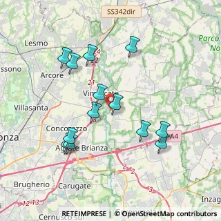 Mappa Via Edmondo de Amicis, 20875 Burago di Molgora MB, Italia (3.69692)