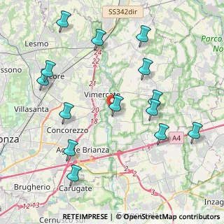 Mappa Via Edmondo de Amicis, 20875 Burago di Molgora MB, Italia (4.62071)