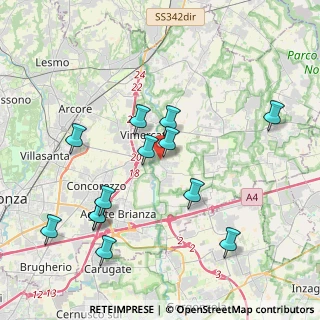 Mappa Via Edmondo de Amicis, 20875 Burago di Molgora MB, Italia (4.12538)