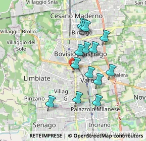 Mappa Via Stelvio, 20813 Bovisio-masciago MB, Italia (1.56857)