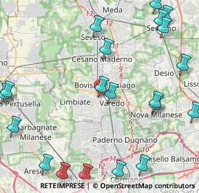 Mappa Via Stelvio, 20813 Bovisio-masciago MB, Italia (5.886)