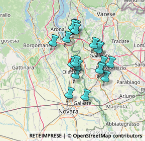 Mappa Via Carlo Colombo, 28047 Oleggio NO, Italia (10.9295)