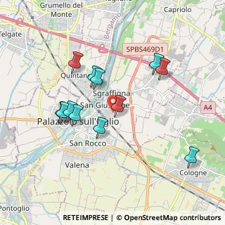 Mappa Via Puccini, 25036 Palazzolo sull'Oglio BS, Italia (1.76667)