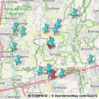 Mappa Via delle Industrie, 20876 Ornago MB, Italia (2.29563)