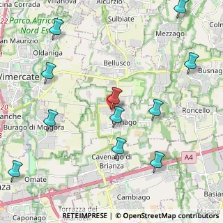 Mappa Via delle Industrie, 20876 Ornago MB, Italia (2.56636)