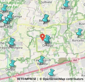 Mappa Via delle Industrie, 20876 Ornago MB, Italia (2.95941)