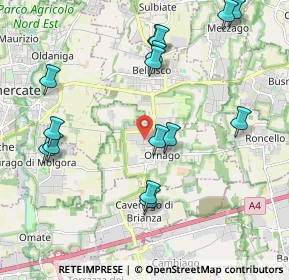 Mappa Via delle Industrie, 20876 Ornago MB, Italia (2.25667)