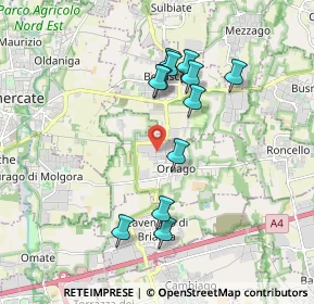 Mappa Via delle Industrie, 20876 Ornago MB, Italia (1.69)