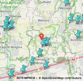 Mappa Via delle Industrie, 20876 Ornago MB, Italia (3.16895)