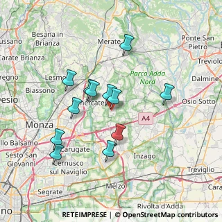 Mappa Via delle Industrie, 20876 Ornago MB, Italia (6.32083)