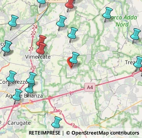 Mappa Via delle Industrie, 20876 Ornago MB, Italia (5.9225)