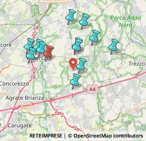 Mappa Via delle Industrie, 20876 Ornago MB, Italia (3.4)