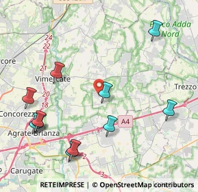 Mappa Via delle Industrie, 20876 Ornago MB, Italia (4.87909)