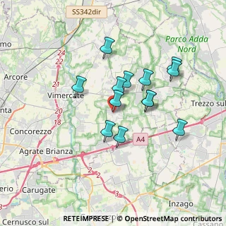 Mappa Via delle Industrie, 20876 Ornago MB, Italia (2.90308)