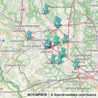Mappa Via Don Gerolamo Zaroli, 20025 Legnano MI, Italia (6.20833)