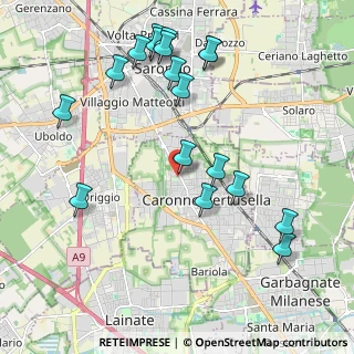 Mappa Corso della Vittoria, 21042 Caronno Pertusella VA, Italia (2.29056)