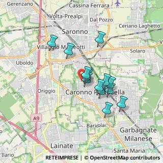 Mappa Corso della Vittoria, 21042 Caronno Pertusella VA, Italia (1.38077)