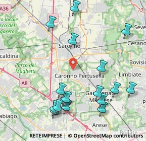 Mappa Corso della Vittoria, 21042 Caronno Pertusella VA, Italia (4.75235)