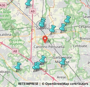 Mappa Corso della Vittoria, 21042 Caronno Pertusella VA, Italia (4.35818)