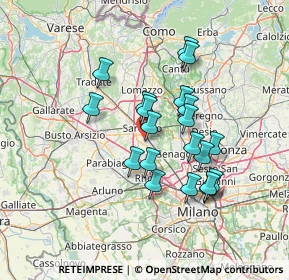Mappa Corso della Vittoria, 21042 Caronno Pertusella VA, Italia (11.7655)