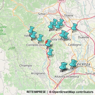 Mappa Via Pedemontana, 36070 Castelgomberto VI, Italia (7.35333)