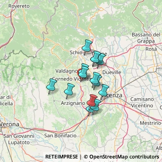 Mappa Via Pedemontana, 36070 Castelgomberto VI, Italia (9.19214)