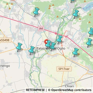 Mappa Via Cavalieri di Vittorio Veneto, 25036 Palazzolo sull'Oglio BS, Italia (5.09364)