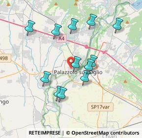 Mappa Via Cavalieri di Vittorio Veneto, 25036 Palazzolo sull'Oglio BS, Italia (3.515)