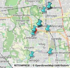 Mappa Viale dei Mille, 20051 Cavenago di Brianza MB, Italia (1.76833)