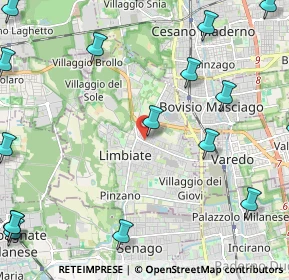 Mappa 20051 Cavenago di Brianza MB, Italia (3.31941)