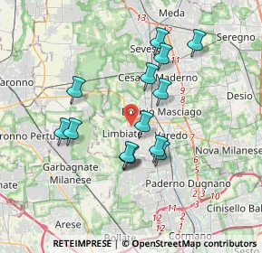 Mappa 20051 Cavenago di Brianza MB, Italia (3.13214)