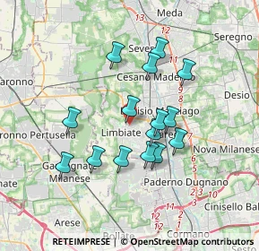 Mappa Viale dei Mille, 20051 Cavenago di Brianza MB, Italia (2.984)