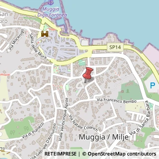 Mappa Via San Giovanni, 14, 34015 Muggia, Trieste (Friuli-Venezia Giulia)