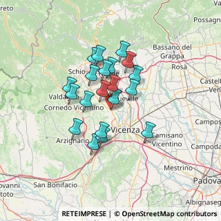 Mappa Via G. Oberdan, 36030 Costabissara VI, Italia (10.6395)