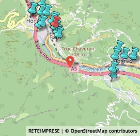 Mappa Autostrada della Valle d'Aosta, 11020 Bard AO, Italia (1.3505)