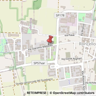 Mappa Via Giacomo Matteotti, 84, 20877 Roncello, Monza e Brianza (Lombardia)