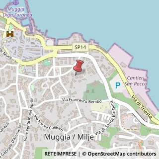 Mappa Via Giacomo Matteotti,  4, 34138 Muggia, Trieste (Friuli-Venezia Giulia)