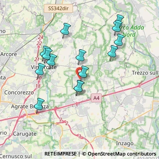 Mappa Via Alessandro Manzoni, 20876 Ornago MB, Italia (3.85786)