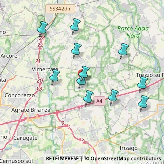 Mappa Via Alessandro Manzoni, 20876 Ornago MB, Italia (3.81909)