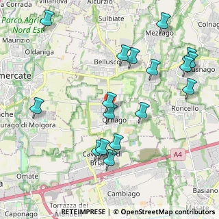 Mappa Via Alessandro Manzoni, 20876 Ornago MB, Italia (2.30647)