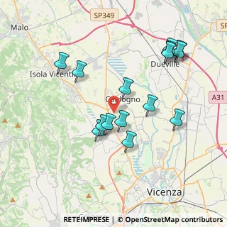 Mappa Via B. Croce, 36030 Costabissara VI, Italia (3.78533)