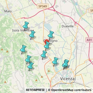 Mappa Via B. Croce, 36030 Costabissara VI, Italia (3.88455)